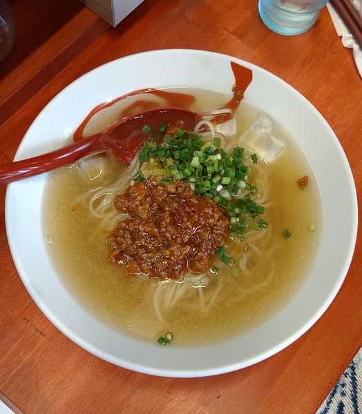 「(裏) 柚子塩冷やし台湾 750円」@らーめん・油そば 笑びすの写真