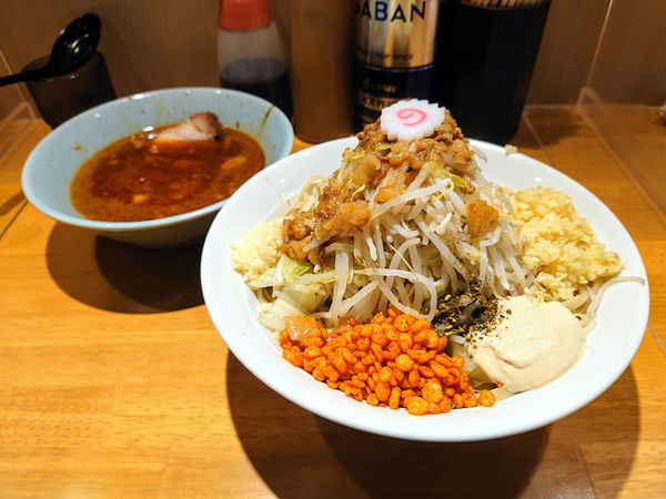 「限定 ペッパーつけ麺+しょうが」@麺屋 神工の写真