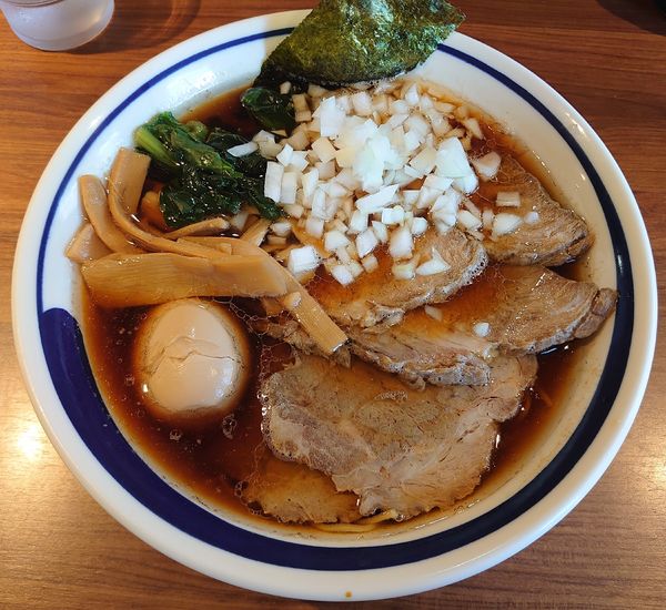 「らーめん+チャーシュー、味玉(1000円)」@熊祥の写真