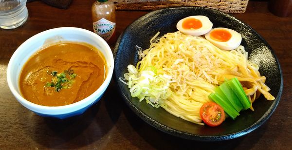 「エビつけ麺＋味付け玉子」@GANCON NOODLEの写真