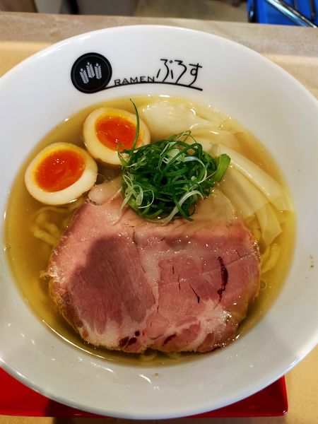 「貝塩SOBA燻玉のせ　960円」@Ramenぶろすの写真