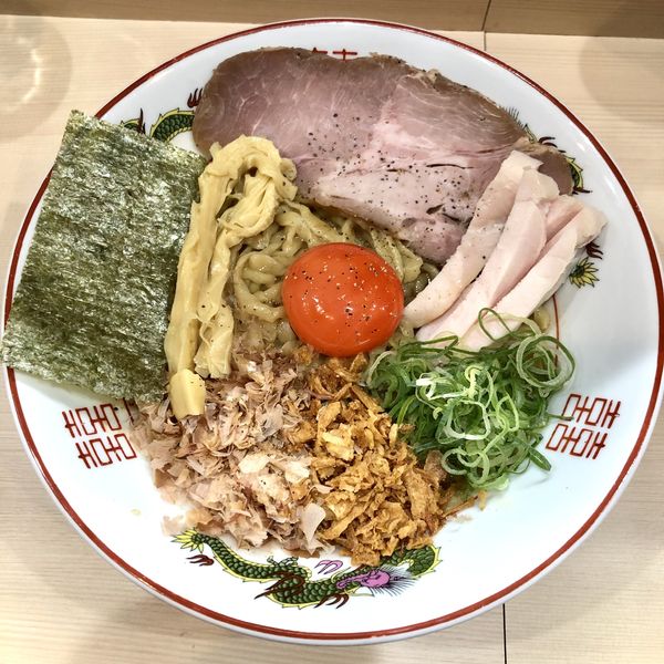 「地鶏と濃い玉のまぜそば ￥850」@手揉み中華そば 中村の写真