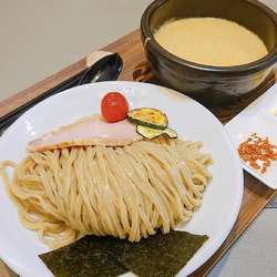 甘海老のカルボナーラつけ麺