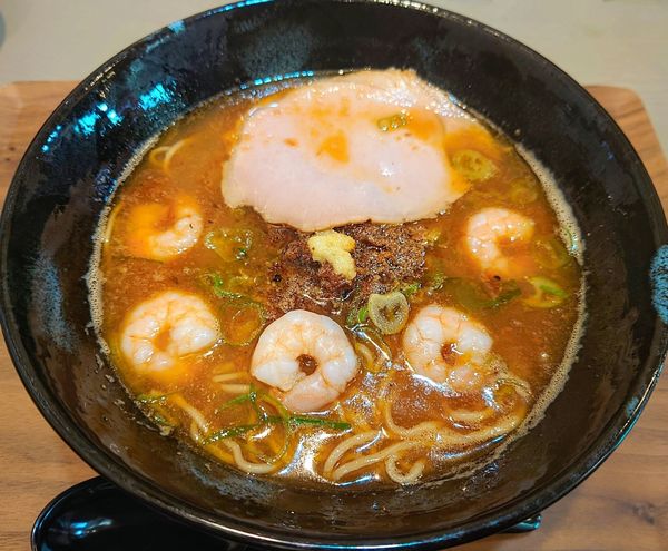 「濃厚海老みそ拉麺」@ヌードル 麺和 加納西店の写真