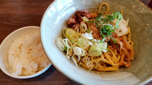 「油そば、追い飯サービス650円」@らーめん流星の写真