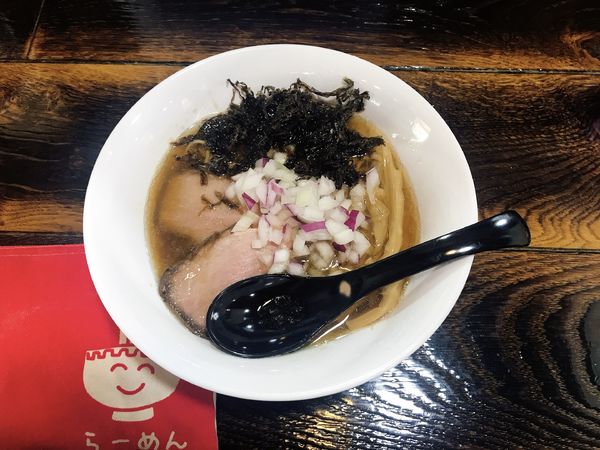 「限定 淡麗アジ煮干し蕎麦」@麺や 空と大地の写真