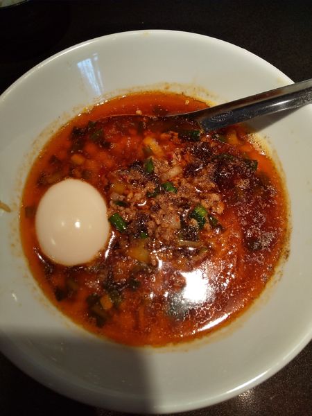 「台湾らーめん（味玉付き）」@てっぺん 野並北分店の写真