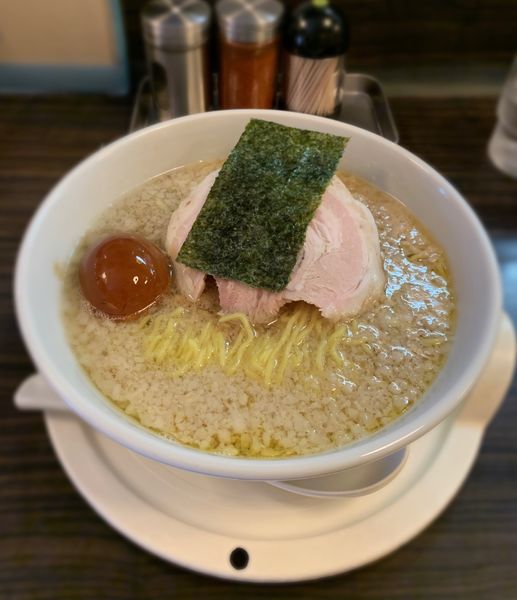 「こってり醤油（￥750）＋味玉（￥100）」@らーめん屋 盛の写真