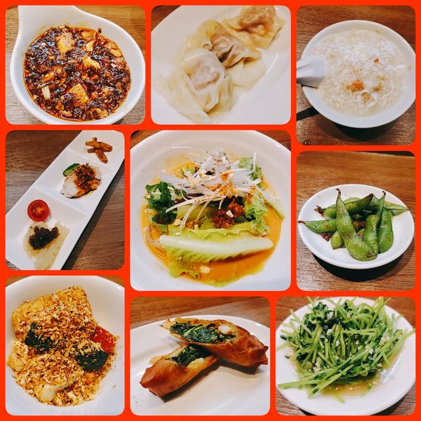 「サラダ汁なし担々麺ミニ 他」@雲呑麺のお店 おんわの写真