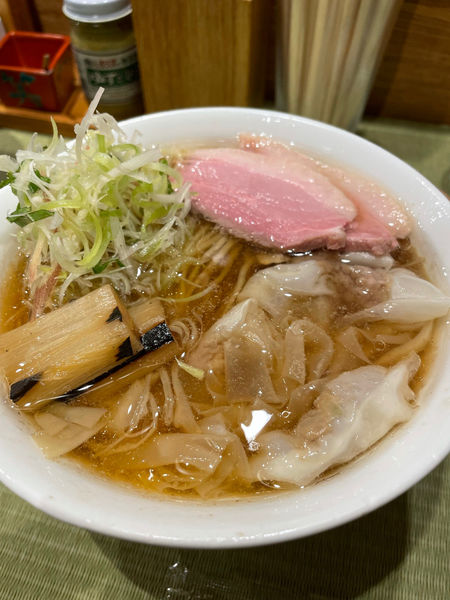 「鴨ワンタン＋煮卵」@らーめん 鴨to葱の写真