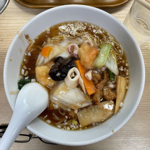 「五目そば（什錦湯麺）」@萬来園の写真