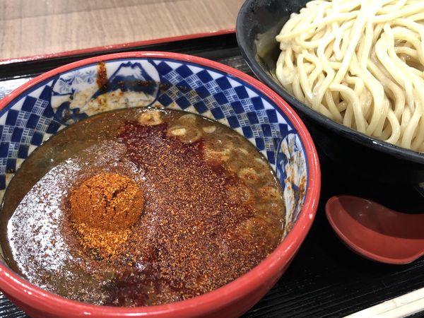 「灼熱つけ麺¥900+無限¥100」@三田製麺所 イオンモール東浦店の写真