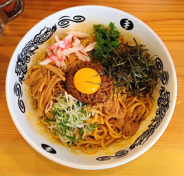 「カリーまぜソバ＋大盛り」@中華ソバ 燜tana 上石神井店の写真