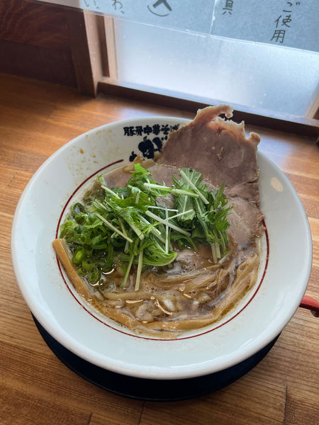 「豚骨と魚介のWスープ（780円）」@豚骨中華そば がんたれの写真