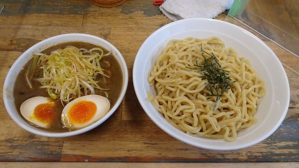 「ねぎつけ麺大盛り（1,050円）＋味付け玉子（100円）」@藍華の写真