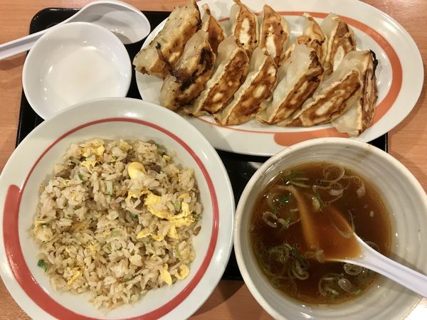 「餃子定食（ダブル Cセット）￥700」@幸楽苑 綾瀬上土棚店の写真