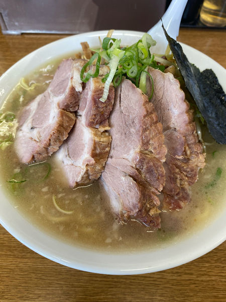 「ネギチャーシューメン➕中盛（無料）」@中村やの写真