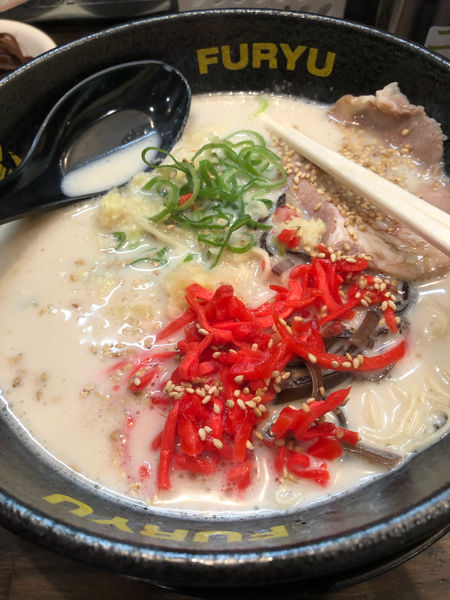 「ラーメン」@とんこつラーメン博多風龍 上野店の写真