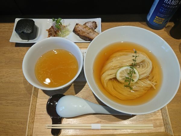 「鰹昆布水つけ麺 (しお) 1000円」@らぁ麺や 嶋の写真