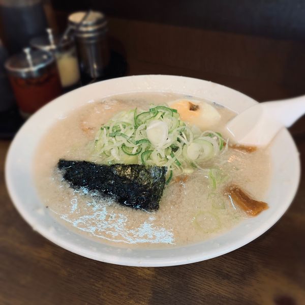 「楽らーめん（ネギ多め￥690）」@蔵前元楽 総本店の写真