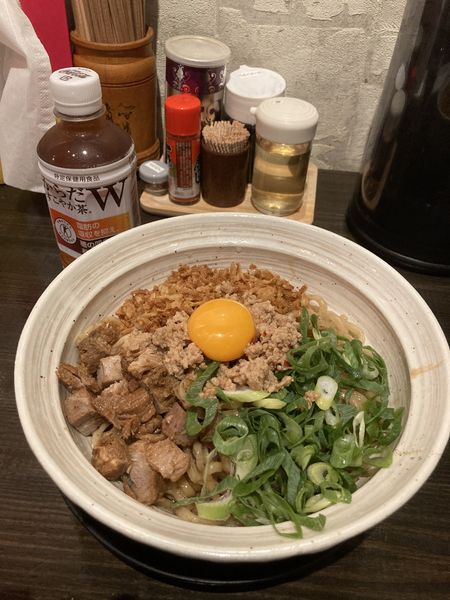 「極みまぜそば（８８０円）」@麺道しゅはり 六甲道本店の写真