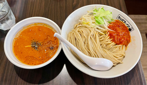 「とまと味噌つけ麺＋麺大盛り」@らーめん カッパハウスの写真