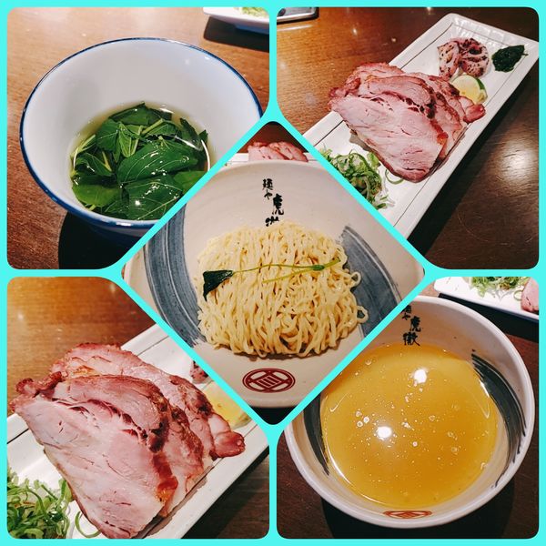 「【夏季限定】薬涼潮つけ麺（大盛）＋窯焼きチャーシュー」@麺や 虎徹の写真