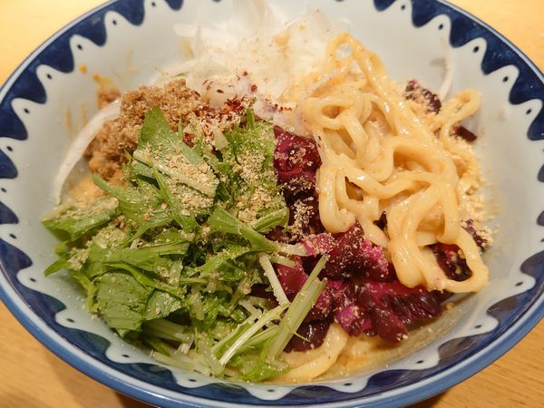 「汁なし冷し担々麺」@地産酒場十八番 Whity梅田店の写真