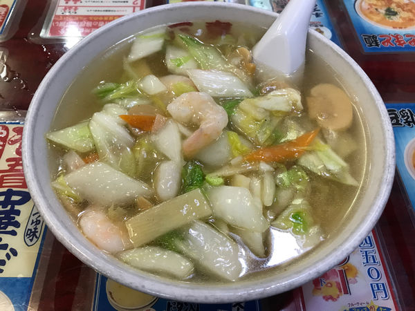 「蝦仁湯麺　900円」@三貴苑の写真