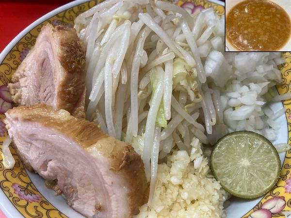 「小つけ麺＋タマネギ＋へべす＋にんにく」@ハナイロモ麺 吉祥寺本店の写真