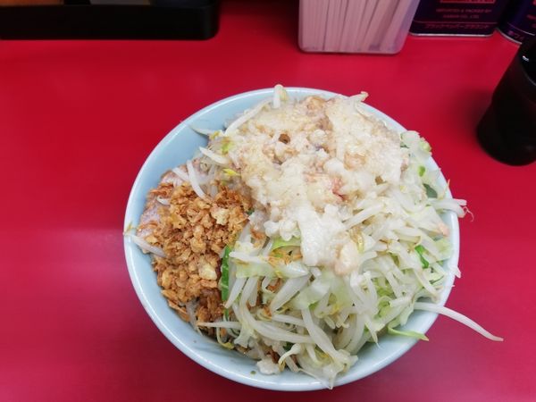 「小ラーメンつけ味冷や汁なし　880円」@ラーメン二郎 中山駅前店の写真