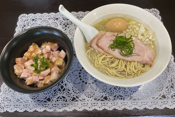 「煮干しそば 醤油 味玉付き」@中華そば ふじ野の写真