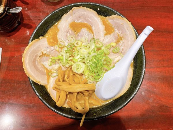 「味噌チャーシューめん:1,050円」@こってりらーめん なりたけ 津田沼店の写真