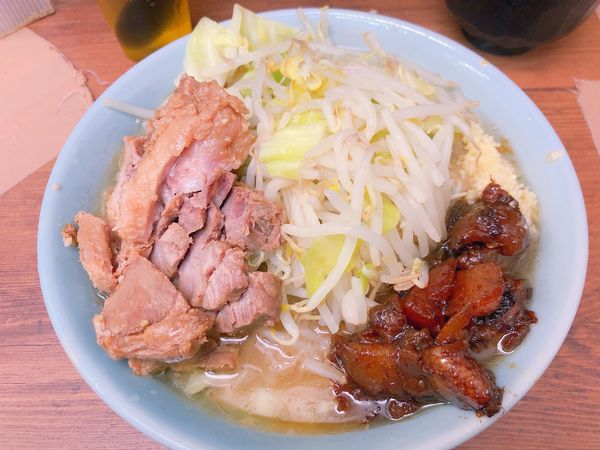 「豚ラーメン　NAマシマシ　生卵」@ラーメン二郎 池袋東口店の写真