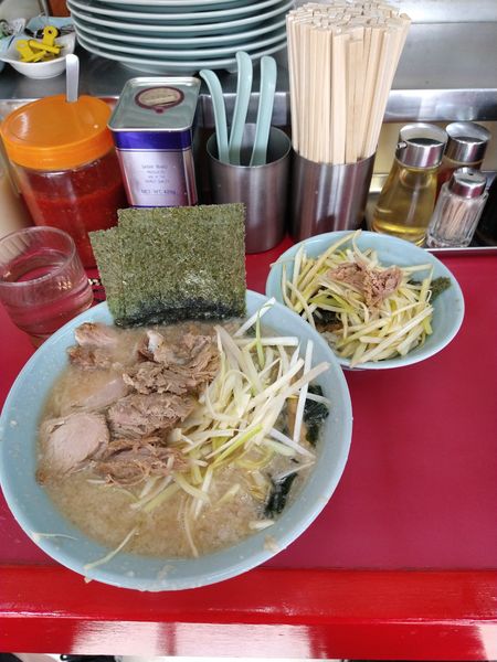 「ネギチャーシュー麺　840円」@ラーメンショップ 牛久結束店の写真