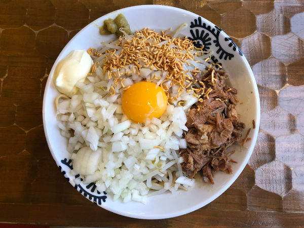 「豚まぜそば」@特級中華蕎麦 洋介の写真