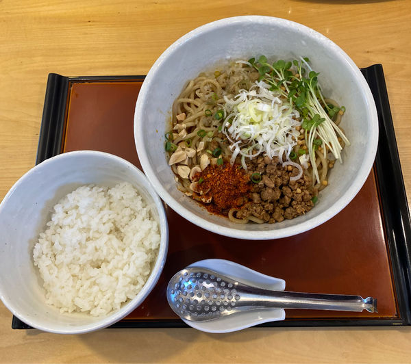 「汁なし担々麺」@担々麺専門 發巳の写真