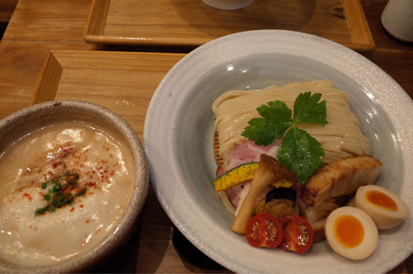 「伊勢海老つけ麺特製（全部のせ）」@麺家 半蔵の写真