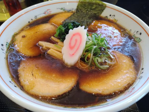 「連:ちぢれ麺(¥750)＋チャーシュー増し(¥250)」@中華そば 一休の写真
