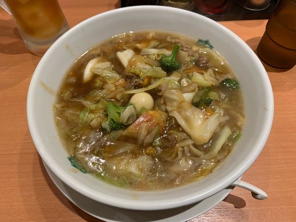 「五目あんかけラーメン　¥630」@日高屋 土浦西口店の写真