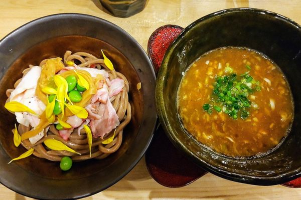 「純鶏つけ蕎麦」@論露に不二の写真