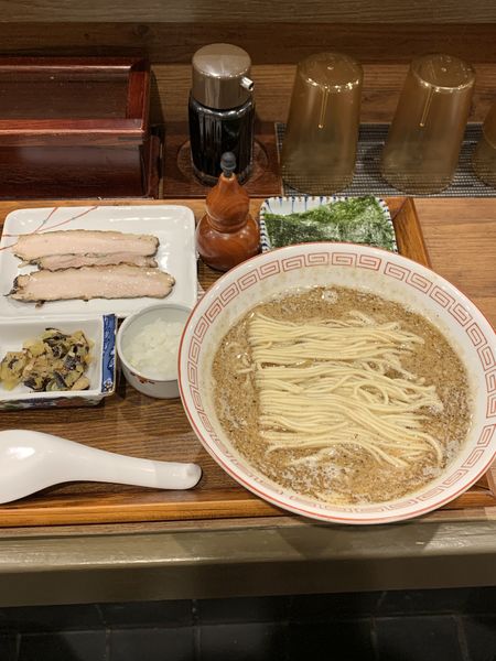 「鯖」@炭火焼濃厚中華そば 奥倫道の写真