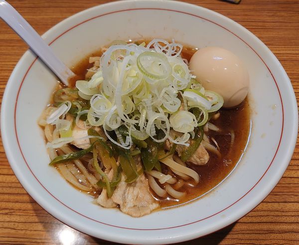 「【限定】冷肉南蛮そば+味玉(900円)」@niboの写真