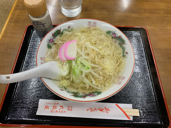 「素ラーメン500円」@武蔵屋食堂の写真