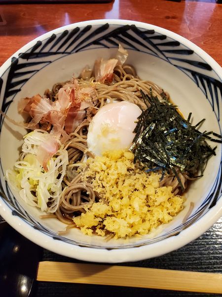 「冷やし温玉そば」@おらが蕎麦 ウィングキッチン京急鶴見店の写真