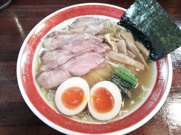 「特製らーめん　しお　平打ち　850円」@麺処 懐やの写真