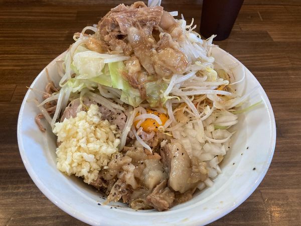 「汁なし小200g 900円」@男気らーめん アカギの写真