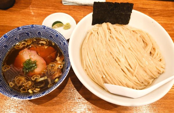 「昆布水つけ麺（醤油）950円　大盛　120円」@麺処 青野の写真