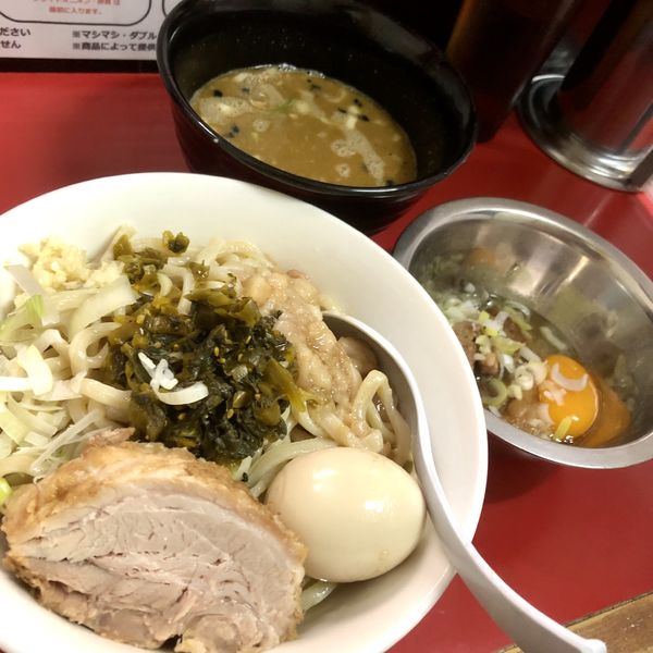 「【限定】坦々つけ麺大盛＋スキヤキ」@ラーメン一心の写真