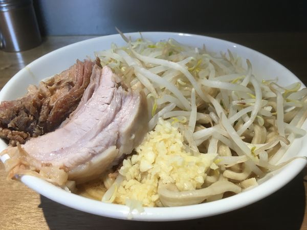 「ラーメン（ﾆﾝﾆｸｽｸﾅﾒ）」@MEN YARD FIGHTの写真